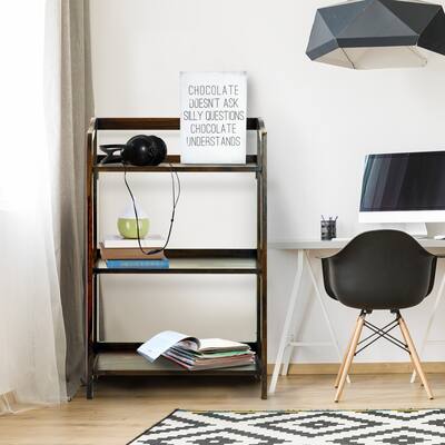 Stratford 3-shelf Folding Bookcase