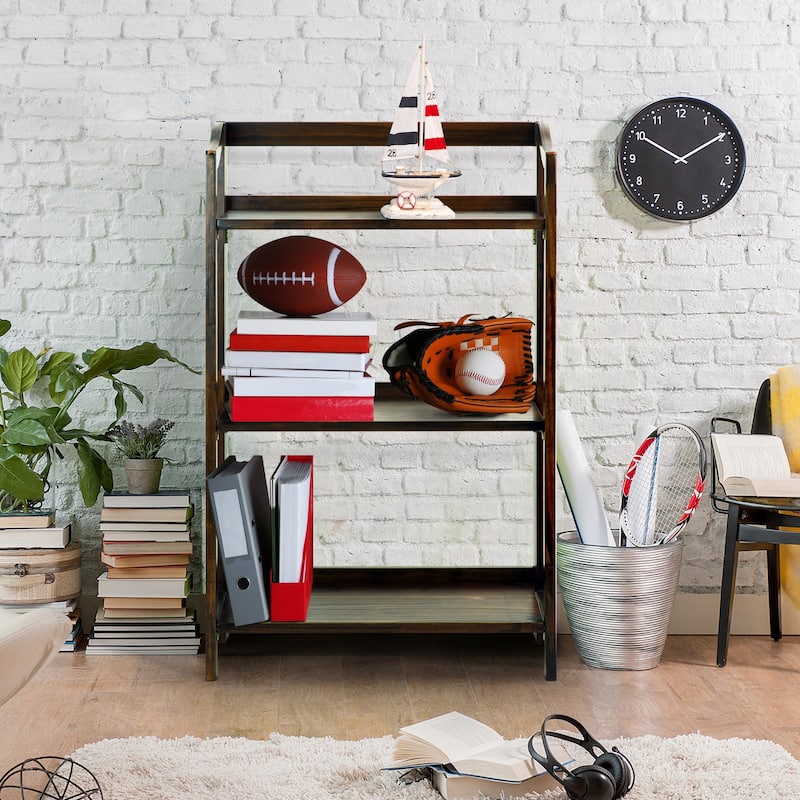 Stratford 3-shelf Folding Bookcase