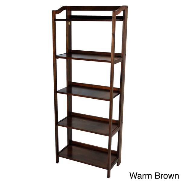 Stratford 5-shelf Folding Bookcase - Overstock Shopping - The Best ...