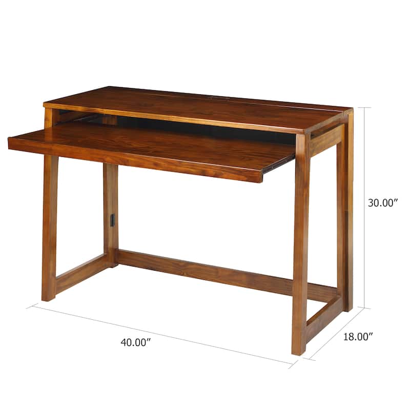 Modern Folding Desk with 4 USB Ports