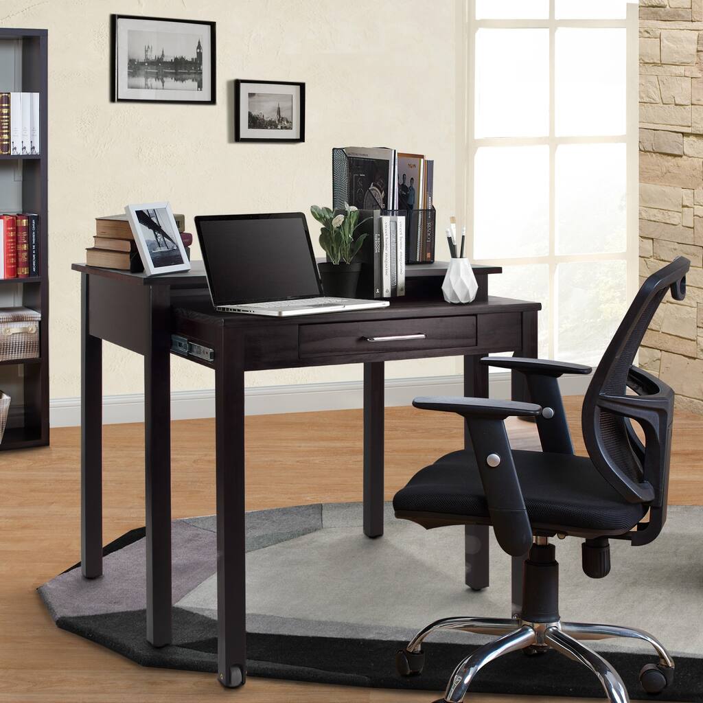 Warm Brown Roll-out Desk