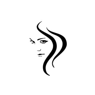 Woman Face Tribal Hairs Vinyl Wall Art - Bed Bath & Beyond - 9106584