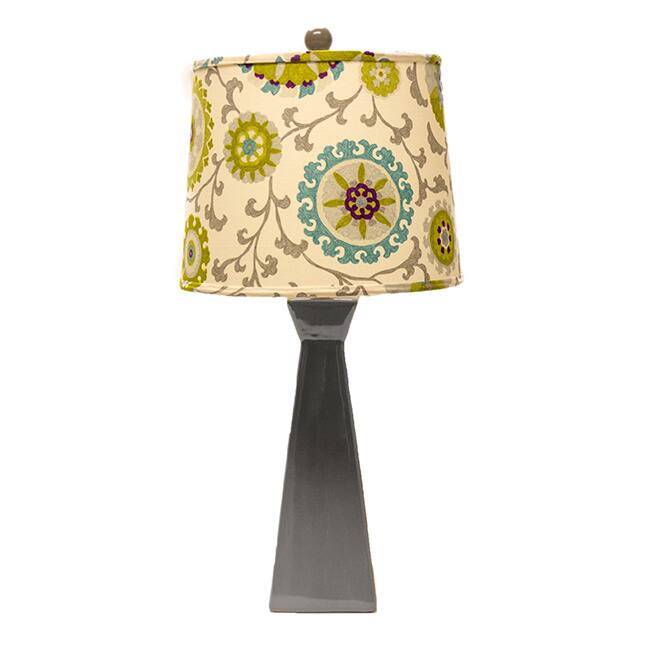 Drum Pea And Teal Graphics Print 14 inch Shade Lamp