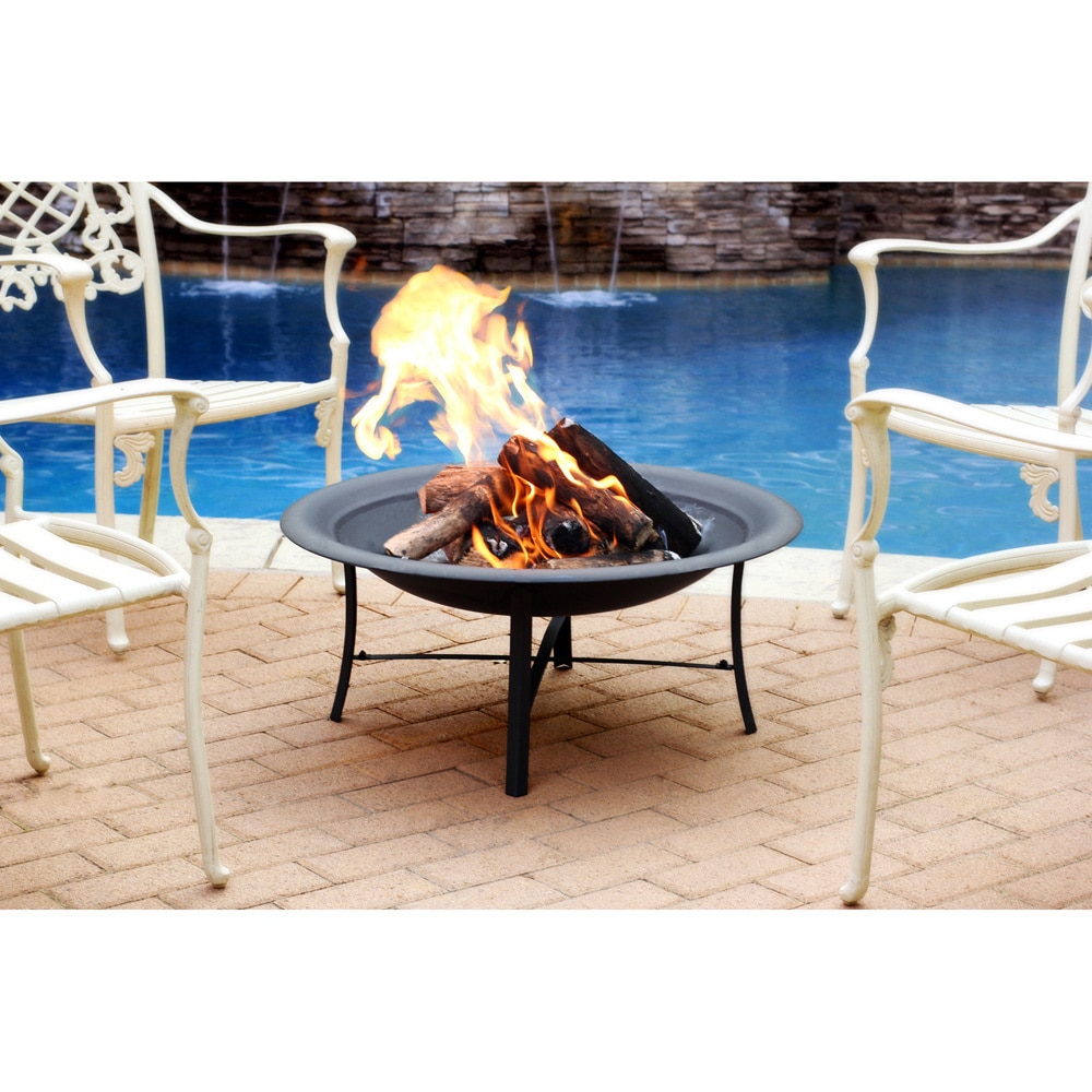 30 inch Black Fire Pit