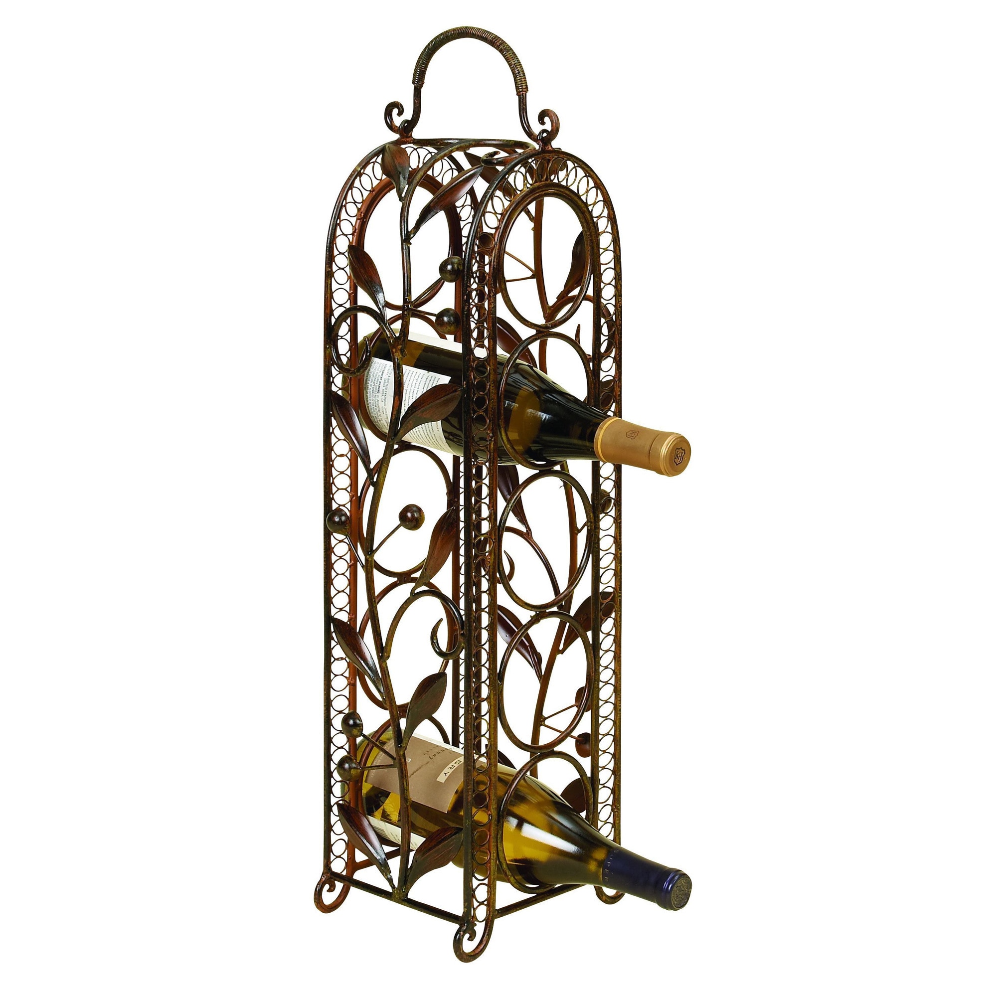 5 bottle Metal Wine Rack Vino