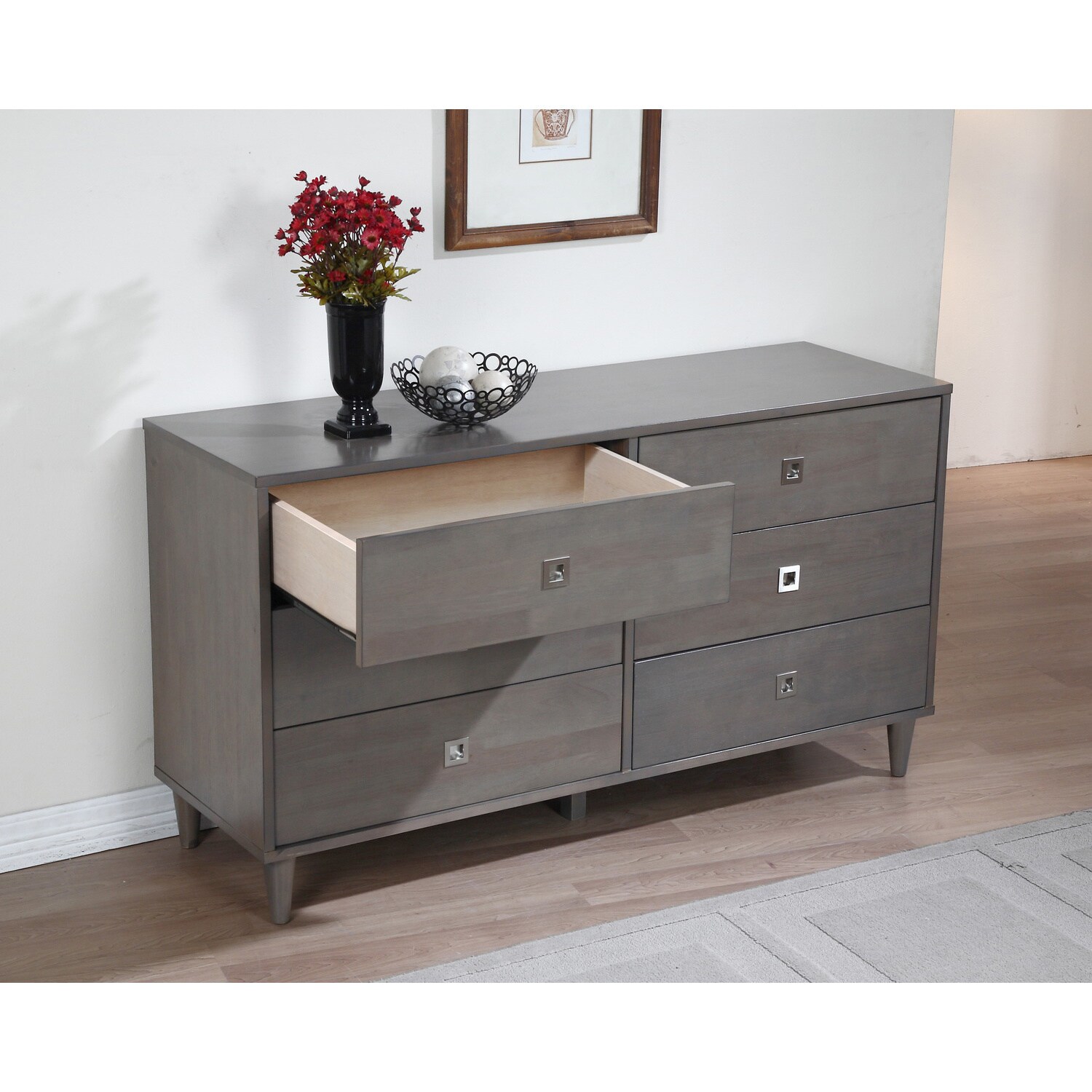 strick & bolton marley light charcoal grey 6 drawer dresser Strick & Bolton Marley Light Charcoal Grey 6-drawer Dresser - Bed Bath &  Beyond