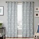 preview thumbnail 5 of 8, Softline Peyton Woven Jacquard Grommet Top Curtain Panel