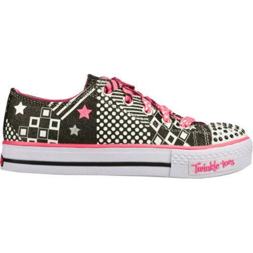 skechers twinkle toes black