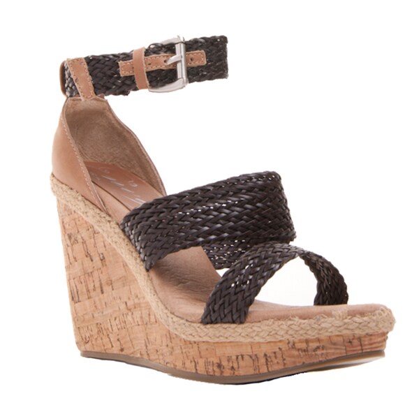 Shop Women's Jaded Wedge Heel Ankle Strap Open-toe Cork Sandal ...