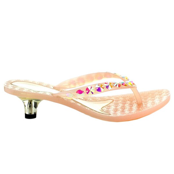 low heel thong sandals