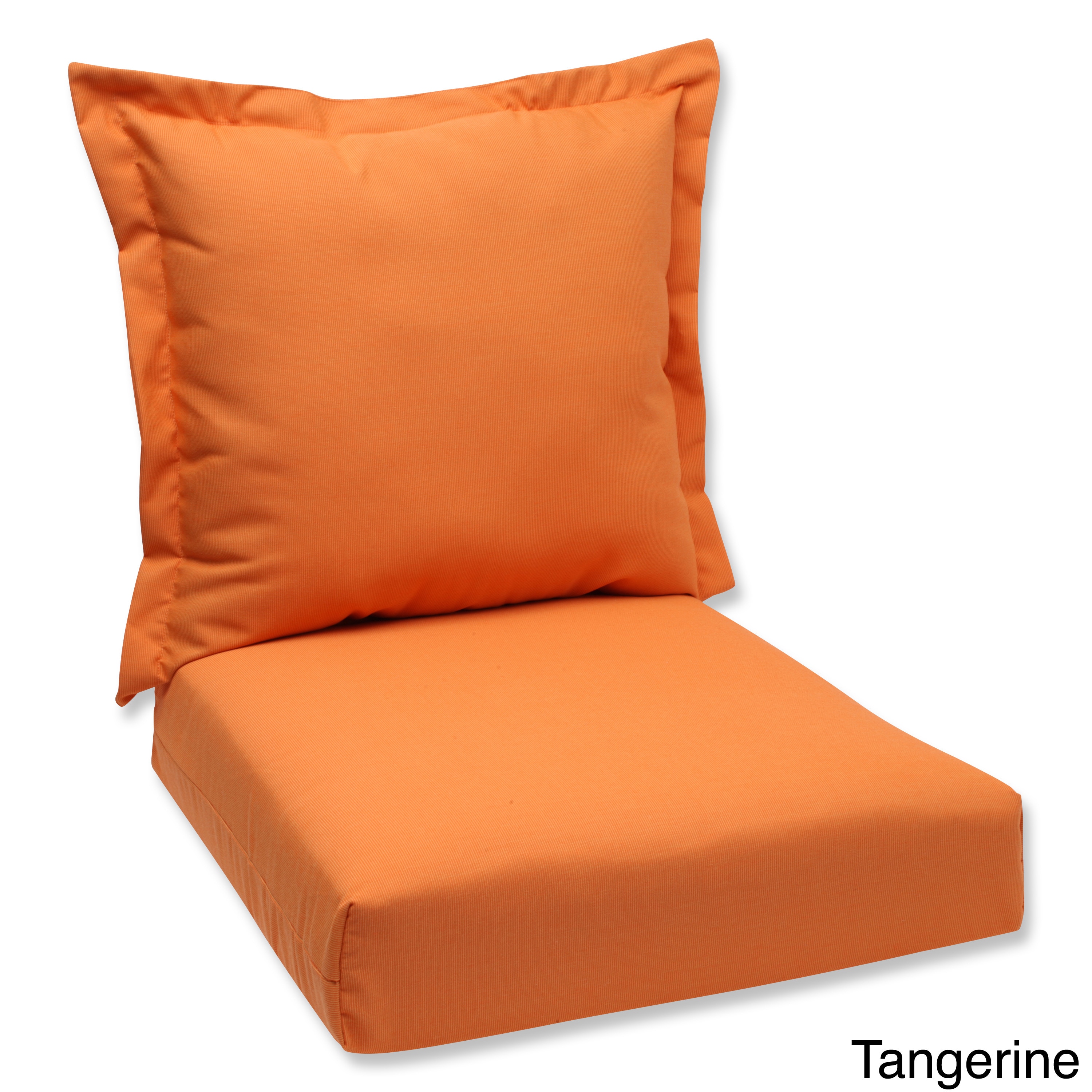 Tangerine Pillow Perfect Deep Seating Cushion And Back Pillow With Sunbrella Fabric 95af2fe6 2c8a 4441 8b5b 520d3f10e558 