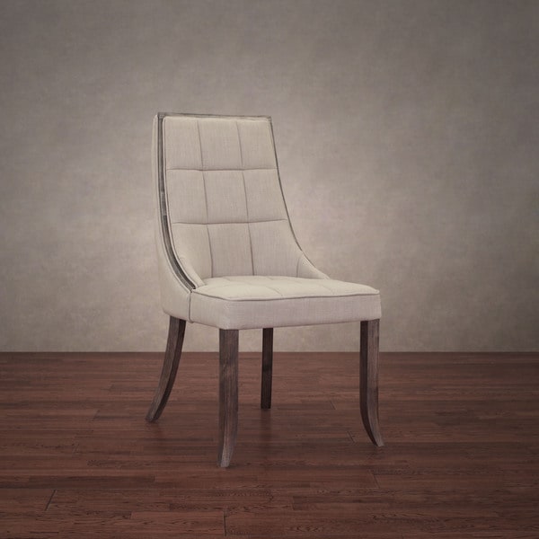 Shop Boutique Taupe Linen Dining Chair - Free Shipping Today