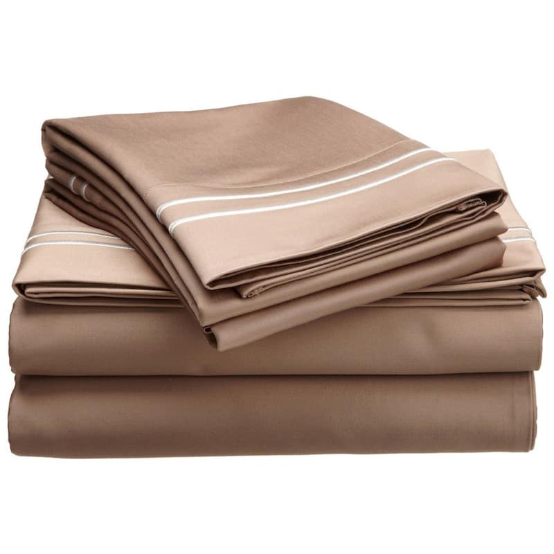 Superior Egyptian Cotton 800-Thread Count Embroidered Deep Pocket Breathable Sheets