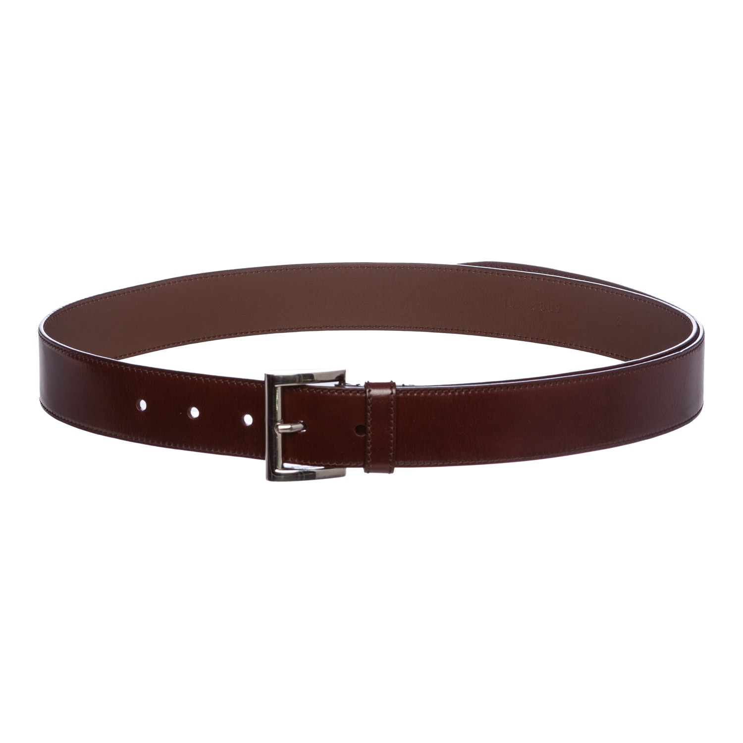 Prada Leather Square Buckle Belt