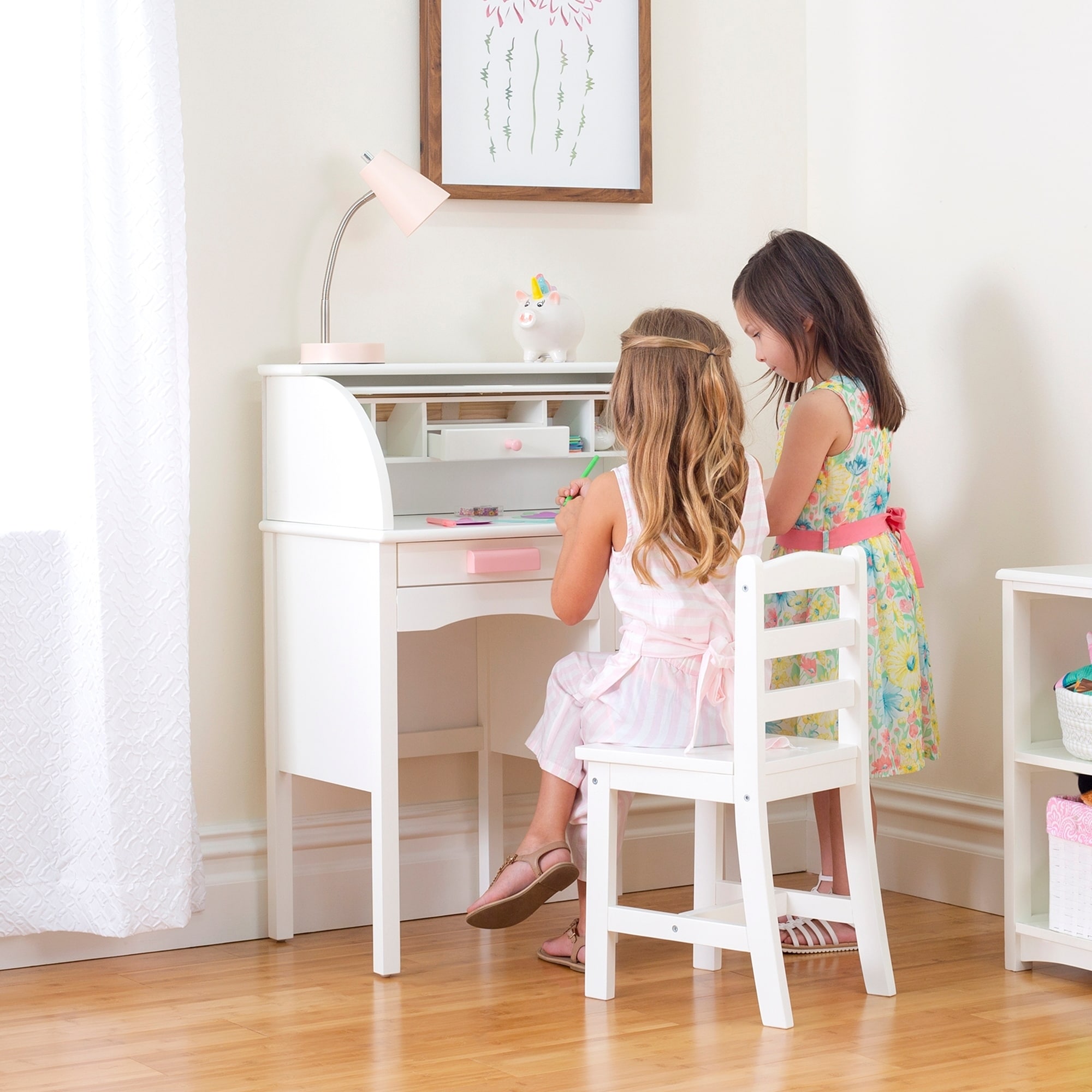 Jr Rolltop White Desk, image size:2000x2000