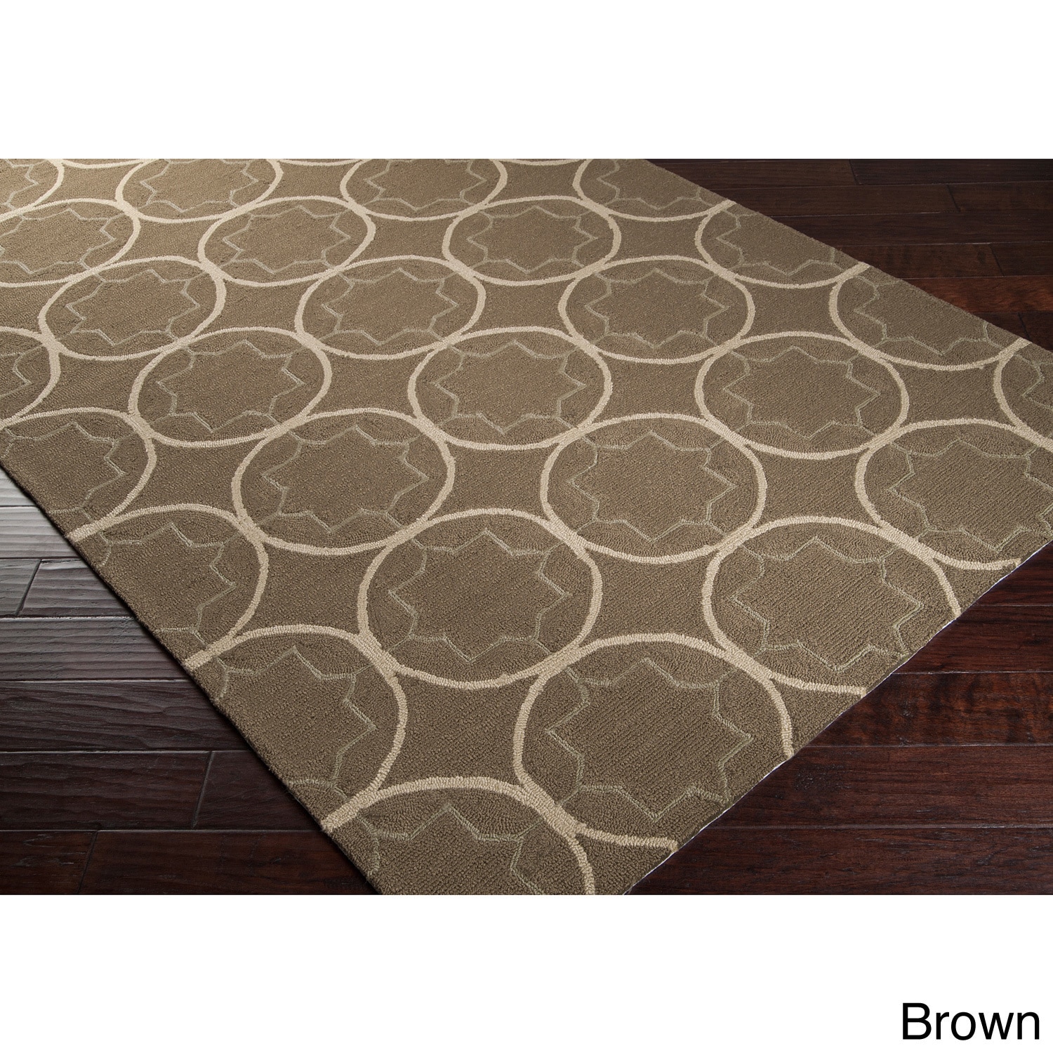 Hand hooked Dolly Contemporary Geometric Indoor/ Outdoor Area Rug (3 X 5)