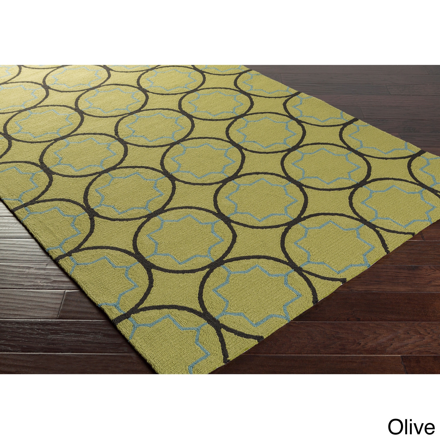 Hand hooked Dolly Contemporary Geometric Indoor/ Outdoor Area Rug (3 X 5)