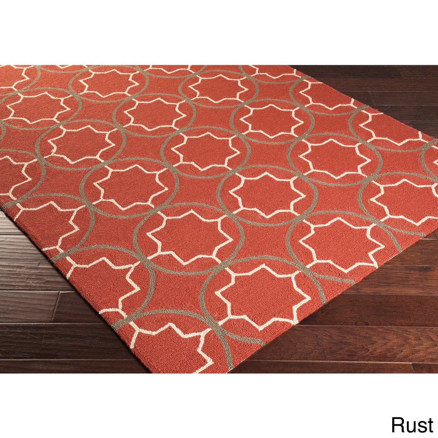 Hand hooked Dolly Contemporary Geometric Indoor/ Outdoor Area Rug (3 X 5)