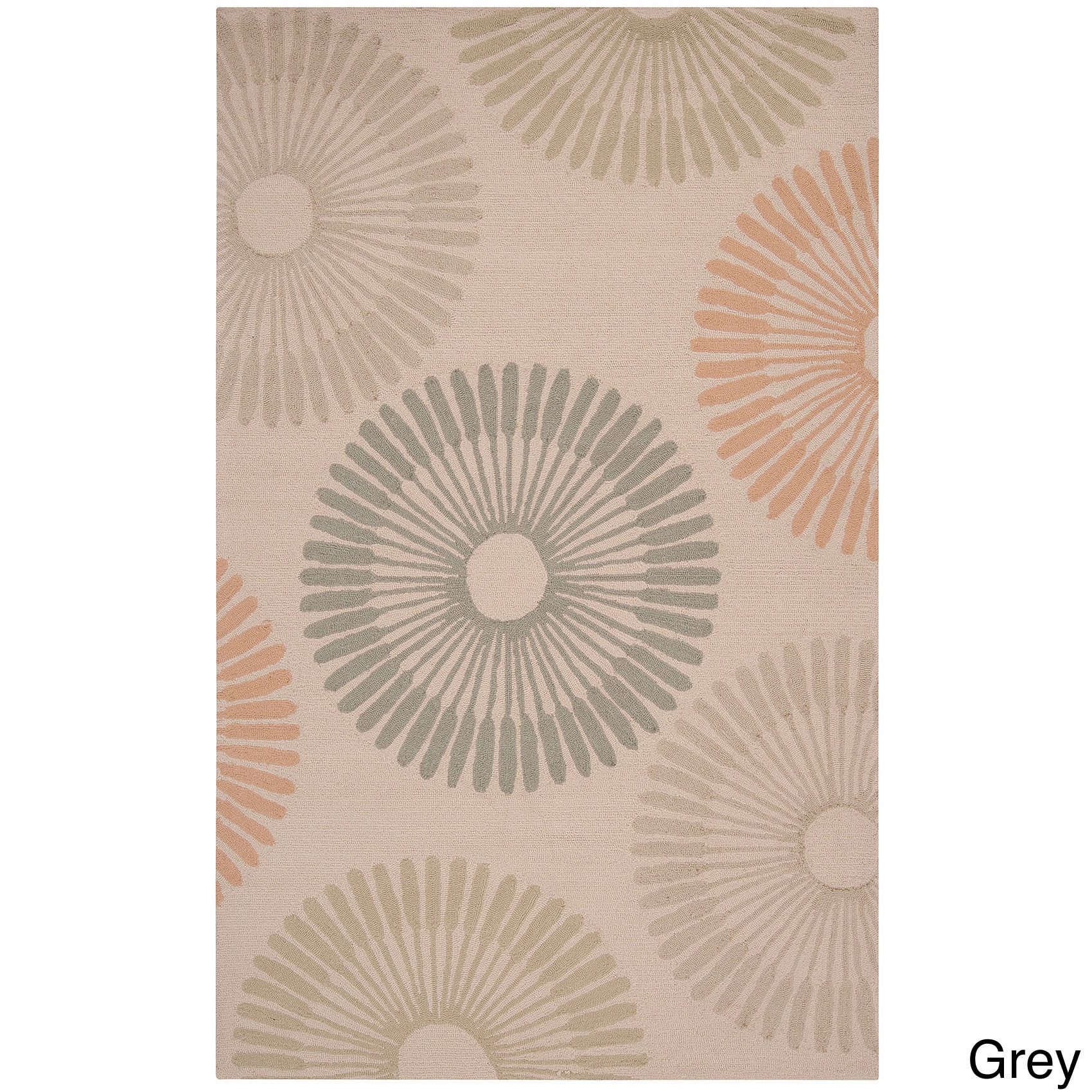 Hand hooked Gretchen Contemporary Geometric Indoor/ Outdoor Area Rug (3 X 5)