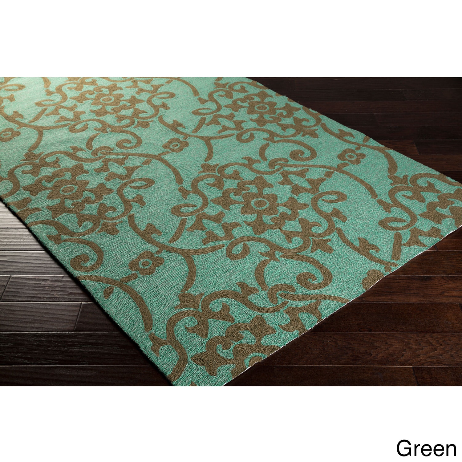 Hand hooked Kiera Transitional Floral Indoor/ Outdoor Area Rug (3 X 5)