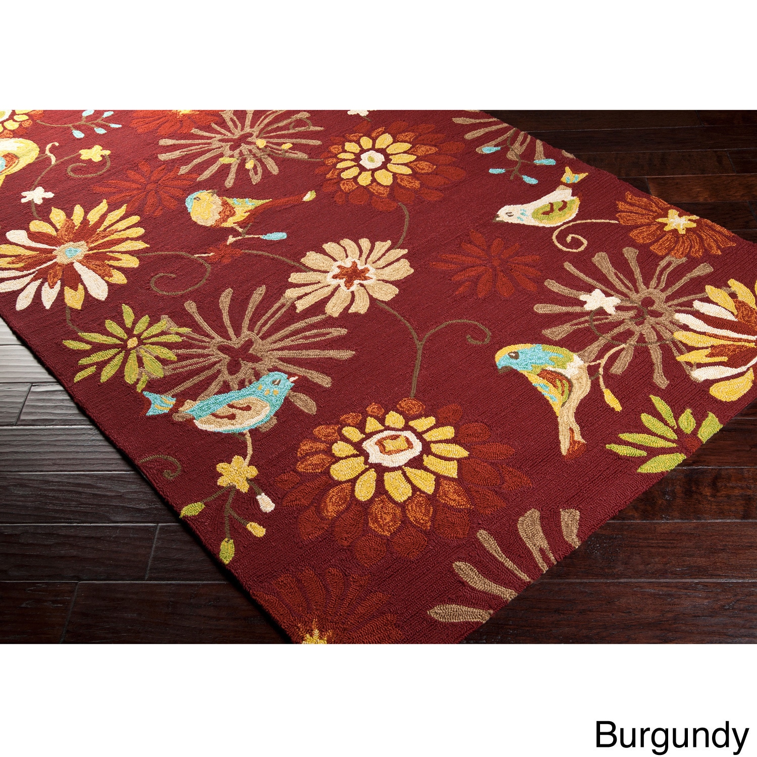 Hand hooked Lucy Transitional Floral Indoor/ Outdoor Area Rug (3 X 5)