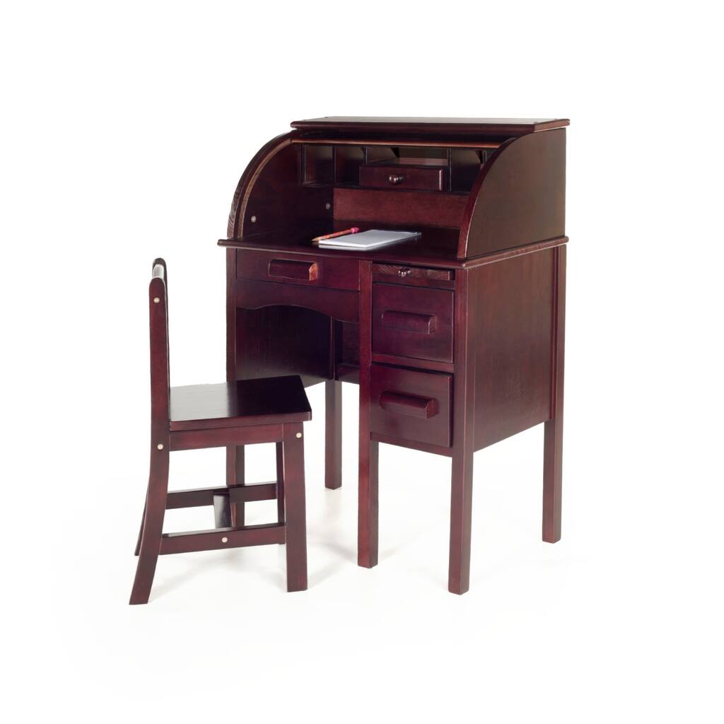 Jr Roll Espresso Top Desk