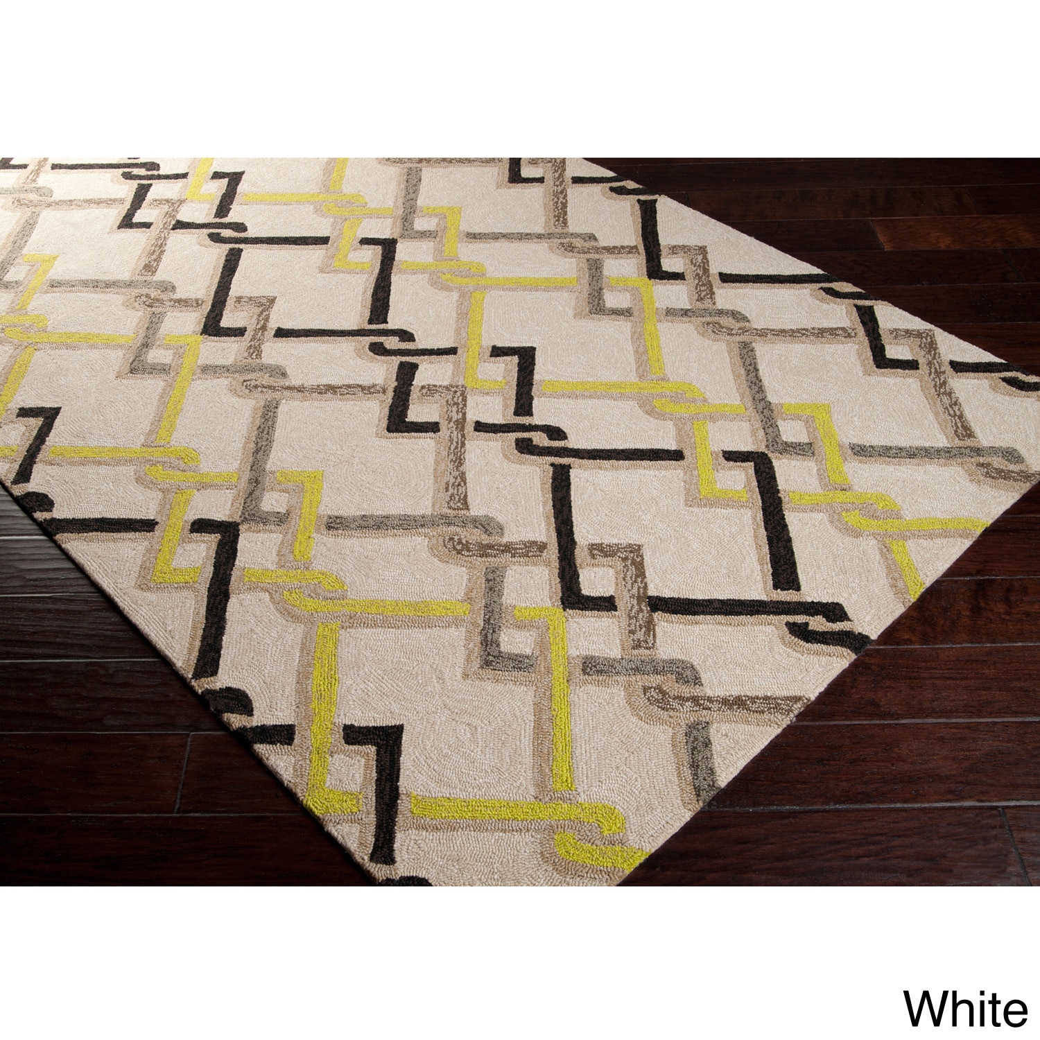 Hand hooked Angelina Contemporary Geometric Indoor/ Outdoor Area Rug (3 X 5)