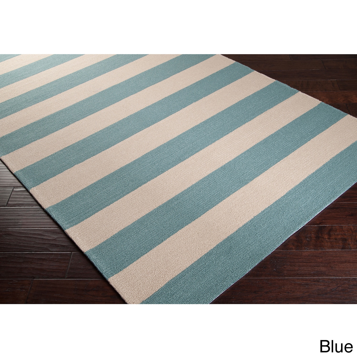 Hand hooked Mandy Striped Casual Indoor/ Outdoor Area Rug (2 X 3)