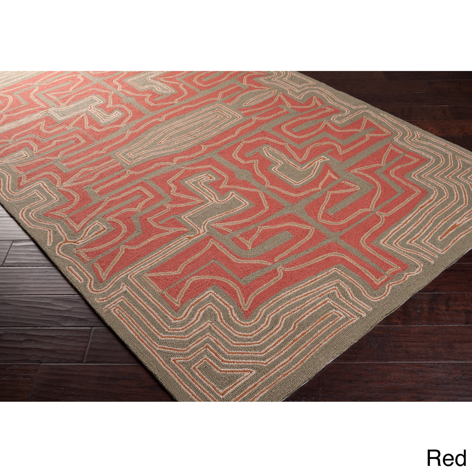 Hand hooked Mary kate Transitional Abstract Indoor/ Outdoor Area Rug (2 X 3)