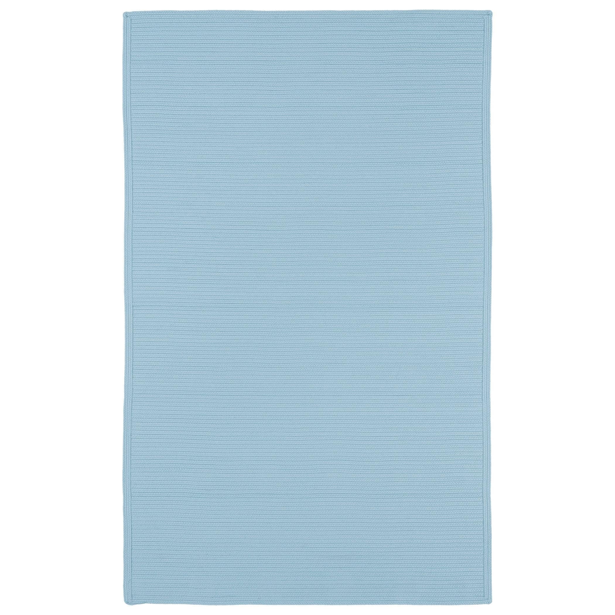 Indoor/ Outdoor Malibu Woven Light Blue Rug (8 X 11)