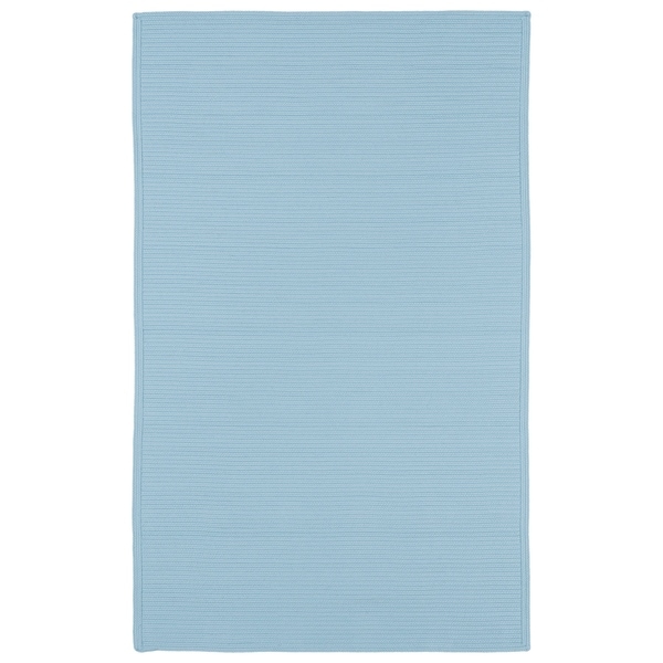 Indoor/ Outdoor Malibu Woven Light Blue Rug (2' x 3') - 2' x 3'