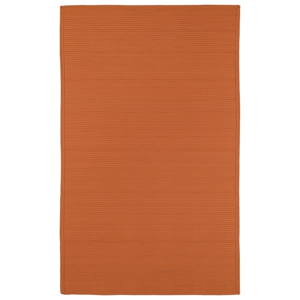 Indoor/ Outdoor Malibu Woven Orange Rug - 2' x 3'