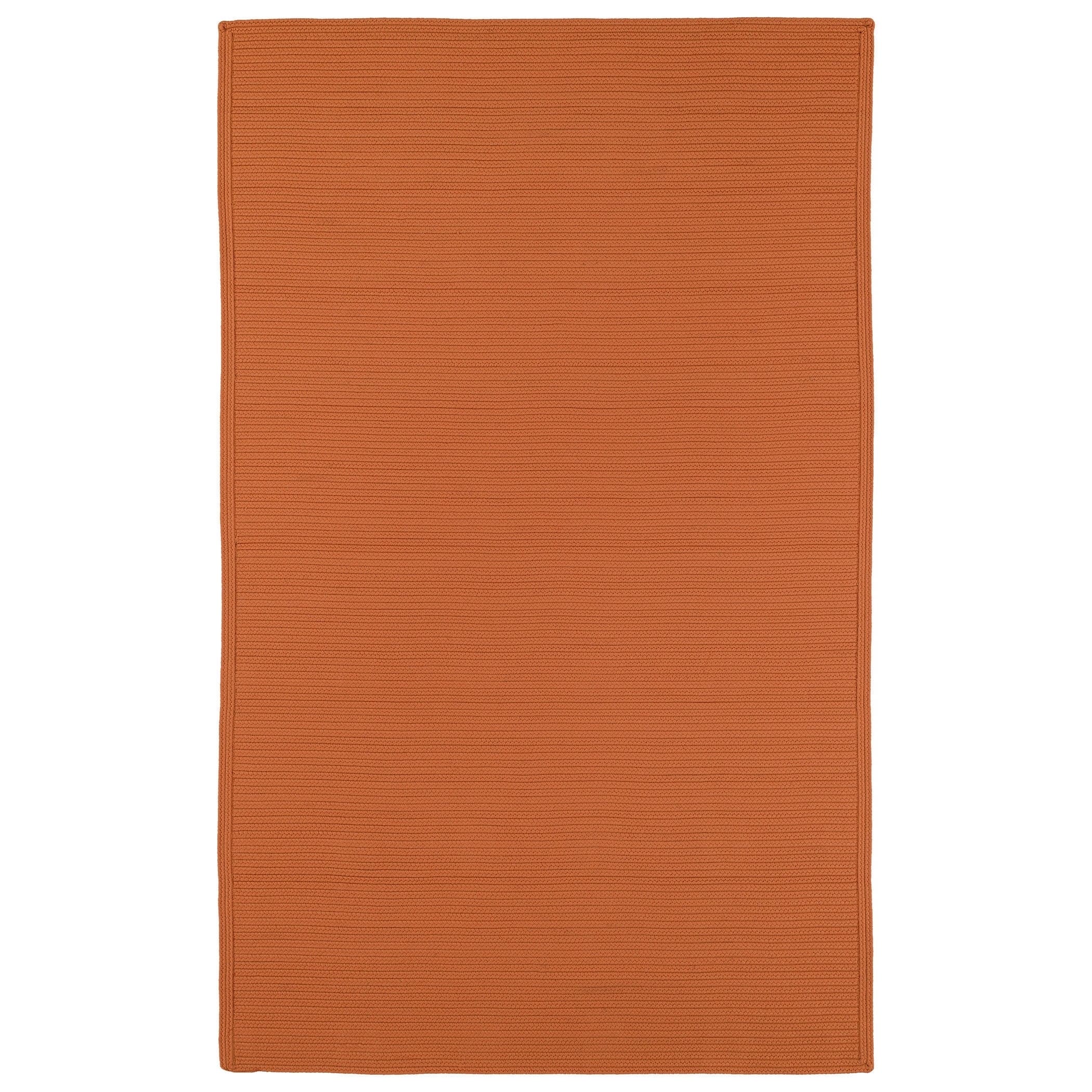 Indoor/ Outdoor Malibu Woven Orange Rug (3 X 5)