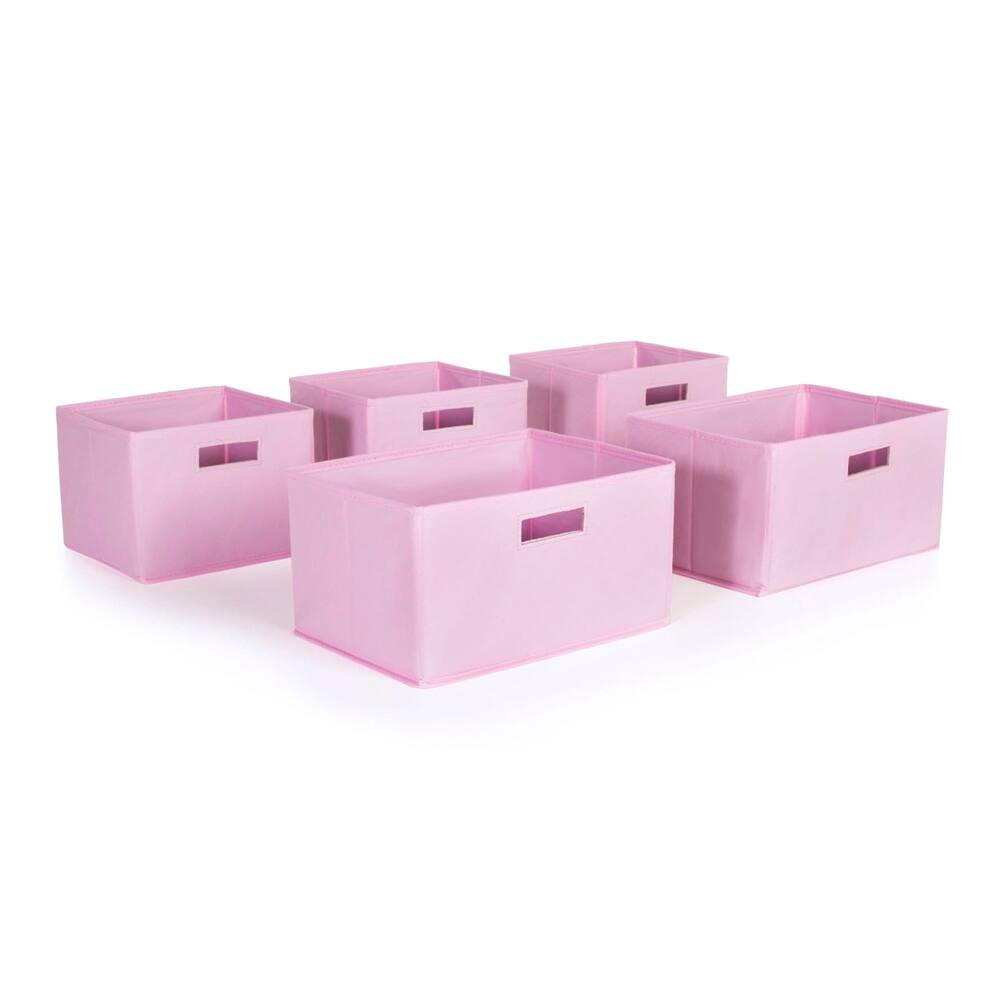 Guidecraft Pink Storage Bins (Set of 5)