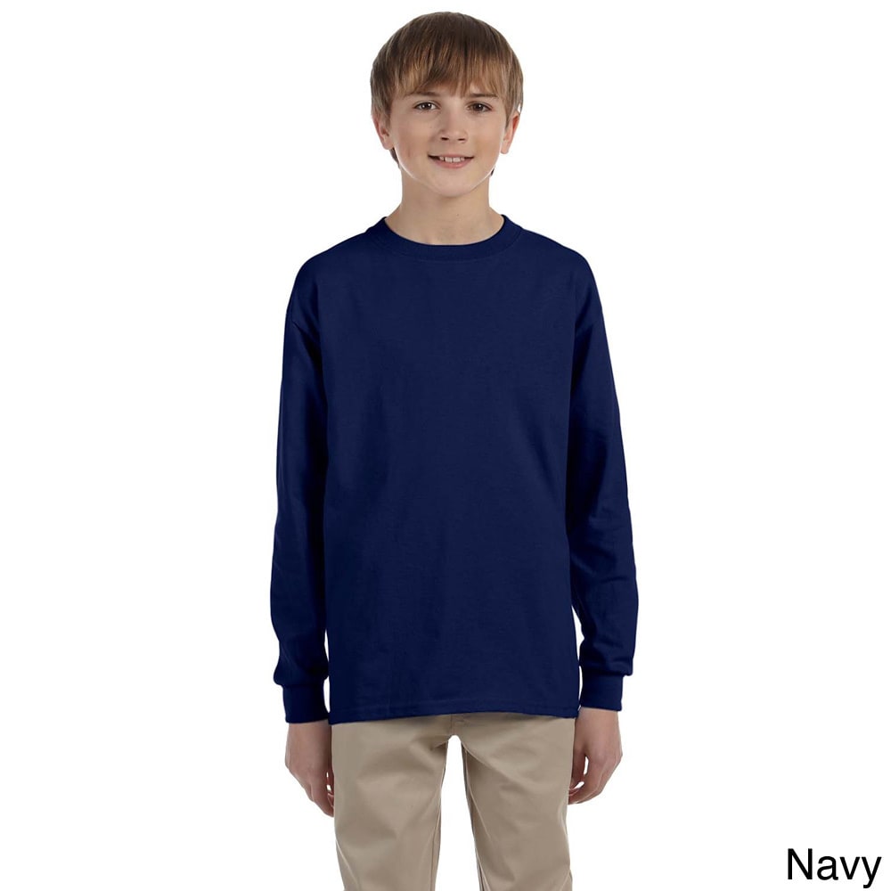 Gildan Youth Ultra Cotton 6 ounce Long Sleeve T shirt