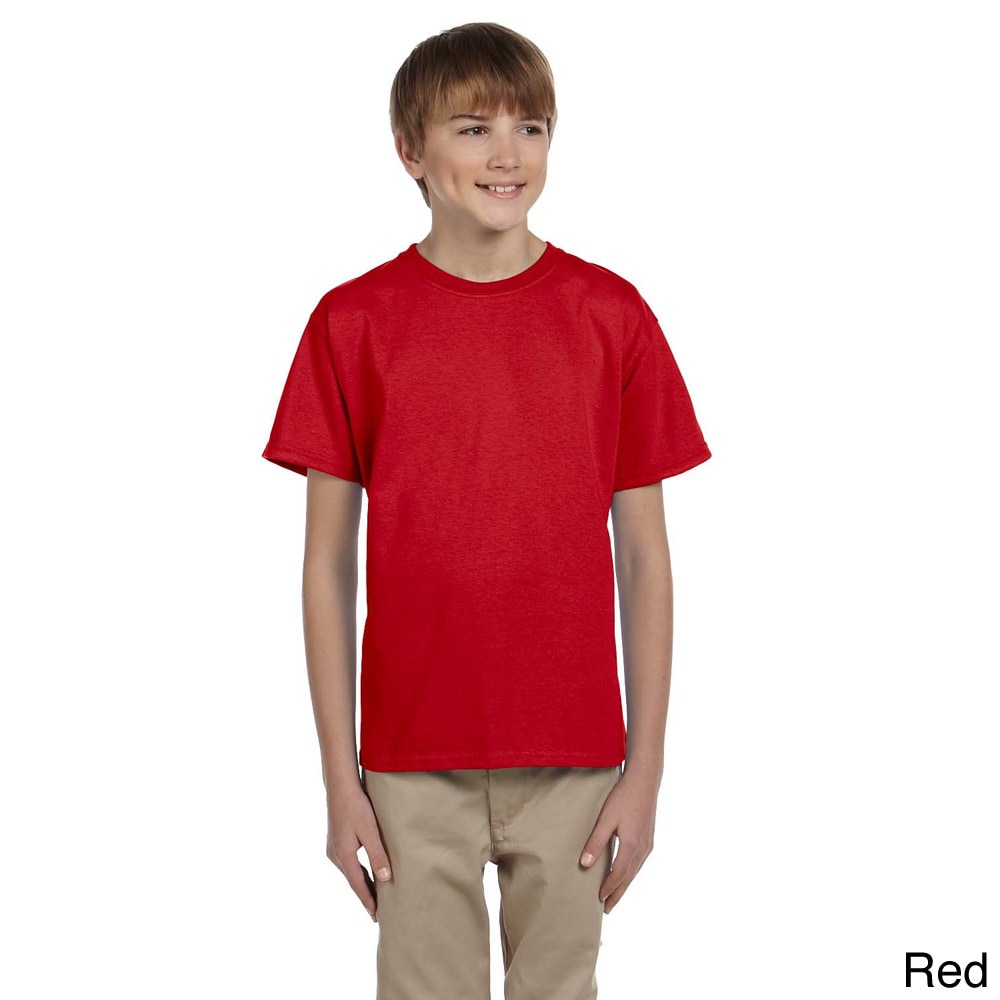 Gildan Gildan Youth Ultra Cotton 6 ounce T shirt Red Size L (14 16)