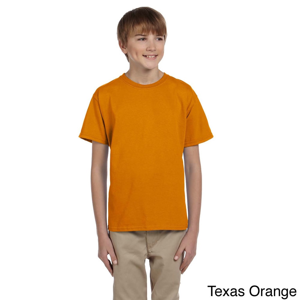 Gildan Gildan Youth Ultra Cotton 6 ounce T shirt Orange Size XS (4 6)