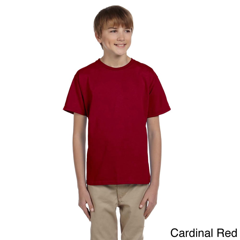 Gildan Gildan Youth Ultra Cotton 6 ounce T shirt Red Size L (14 16)
