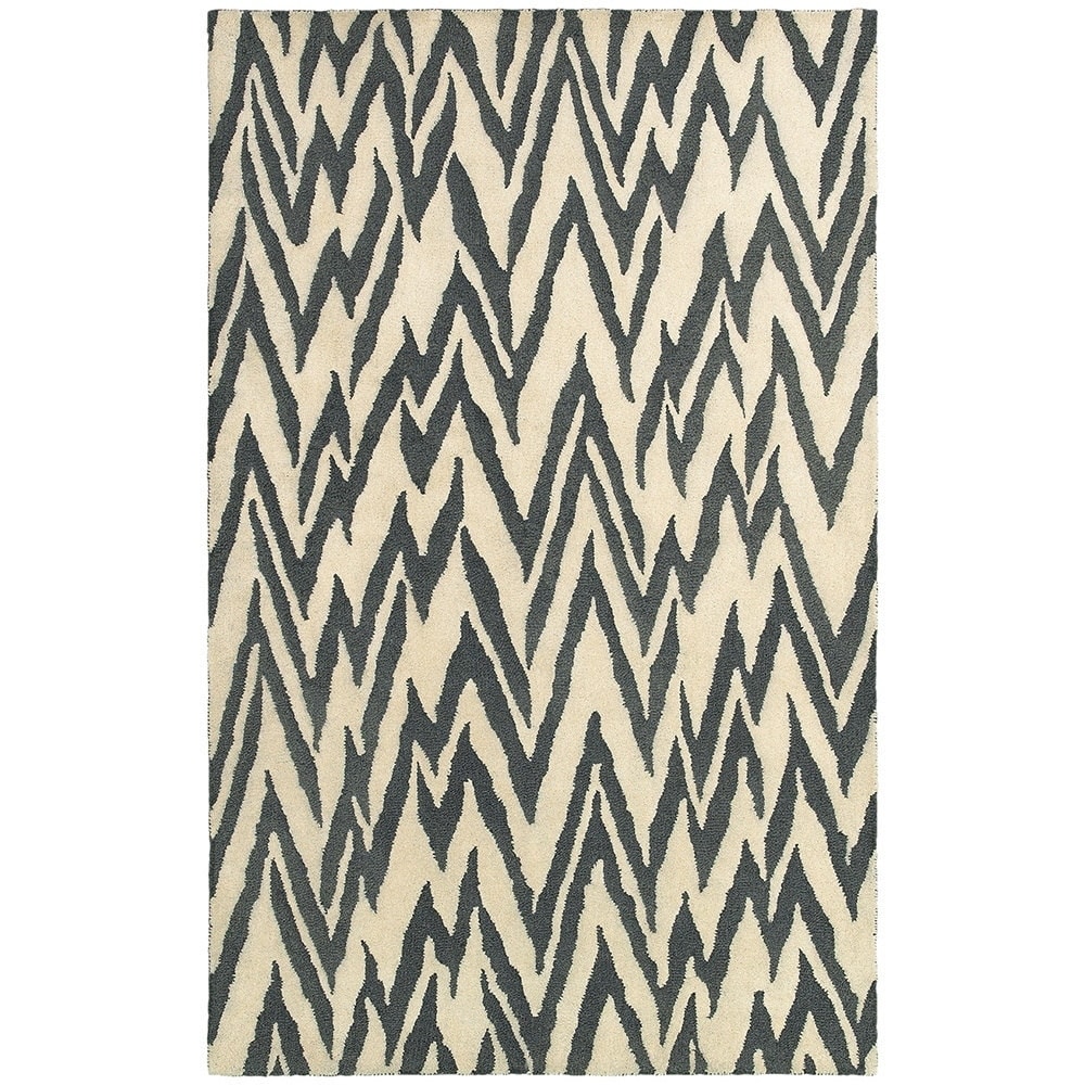 Lnr Home Dazzle Beige/ Coal Animal Area Rug (8 X 10)