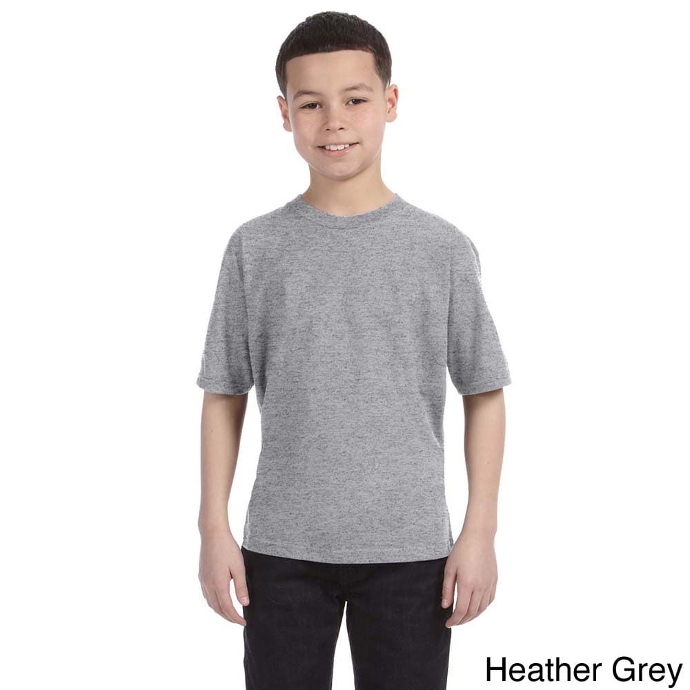 Anvil Anvil Youth Ringspun Cotton T shirt Grey Size L (14 16)