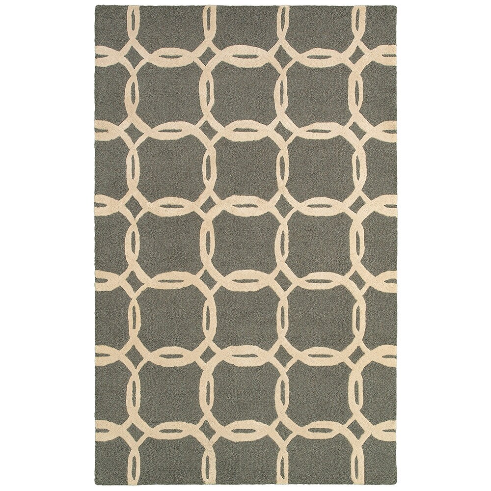 Lnr Home Dazzle Ashe Beige Geometric Area Rug (5 X 8)