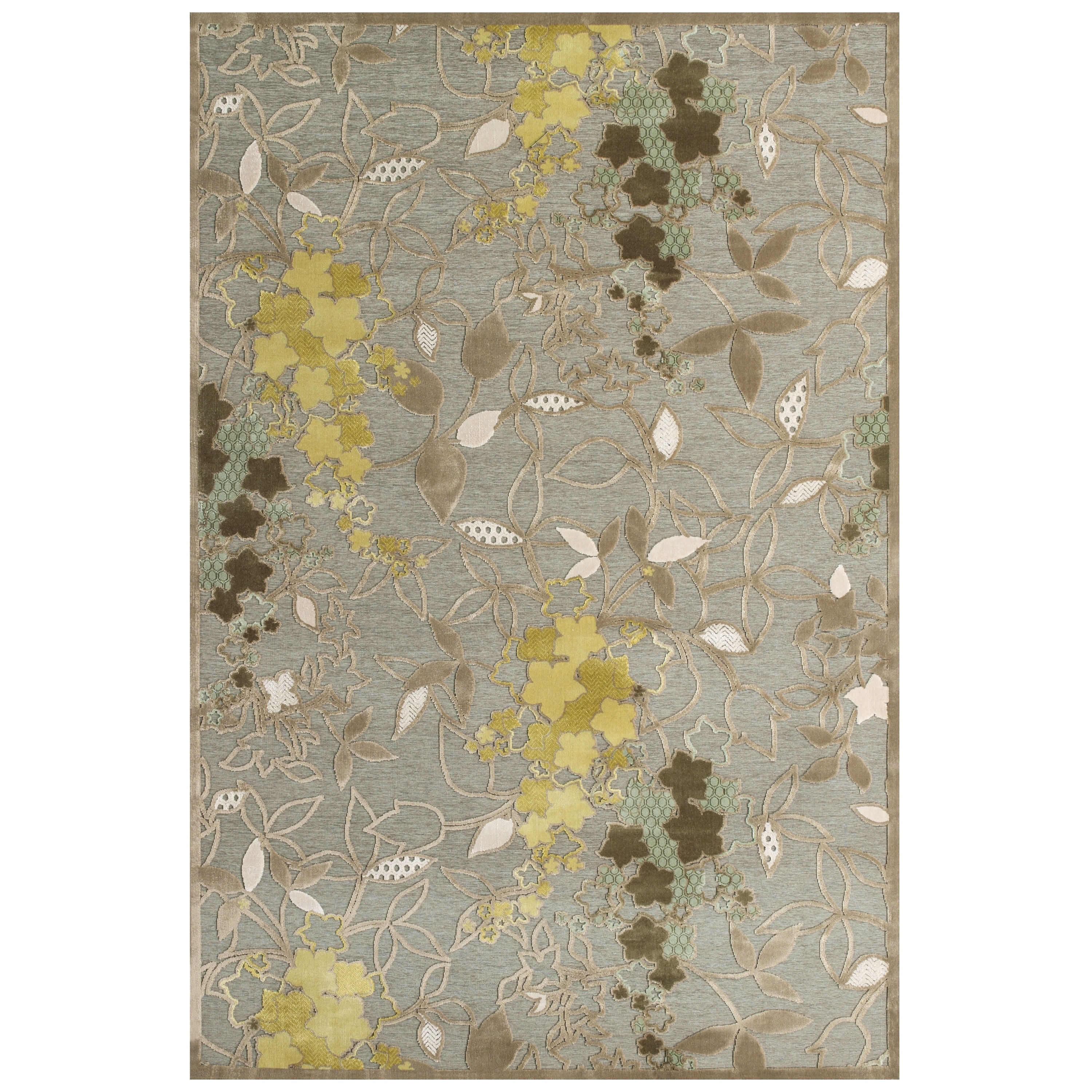 Dakar Pewter Sage Area Rug (53 X 76)