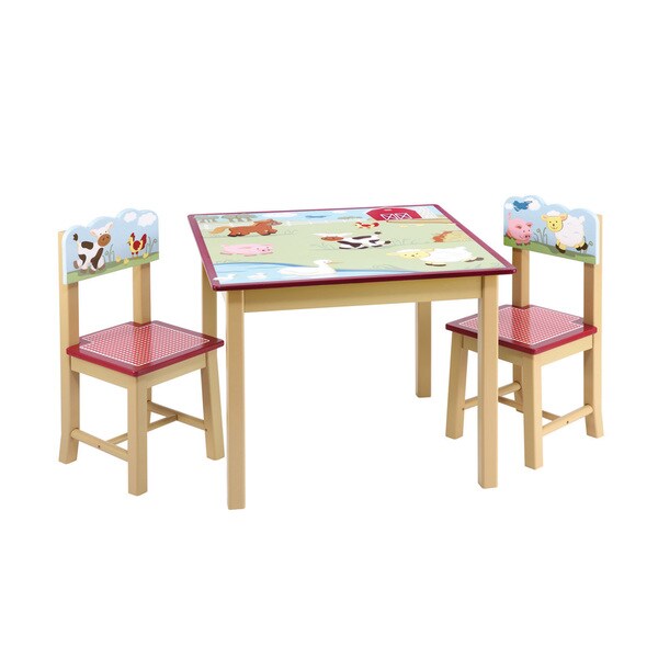Farm Friends Table & Chairs Set
