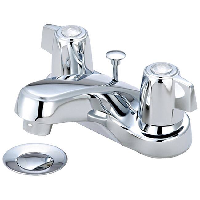 Olympia Series L-7290 Elite Two Mini Blade Handle Lavatory Faucet with 50/50 Pop-Up Drain Assembly