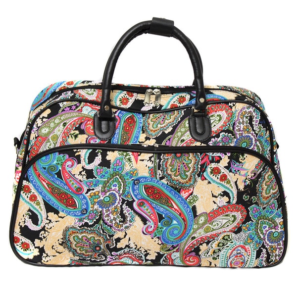 Shop World Traveler Paisley Artisan 21-inch Carry On Shoulder Tote ...