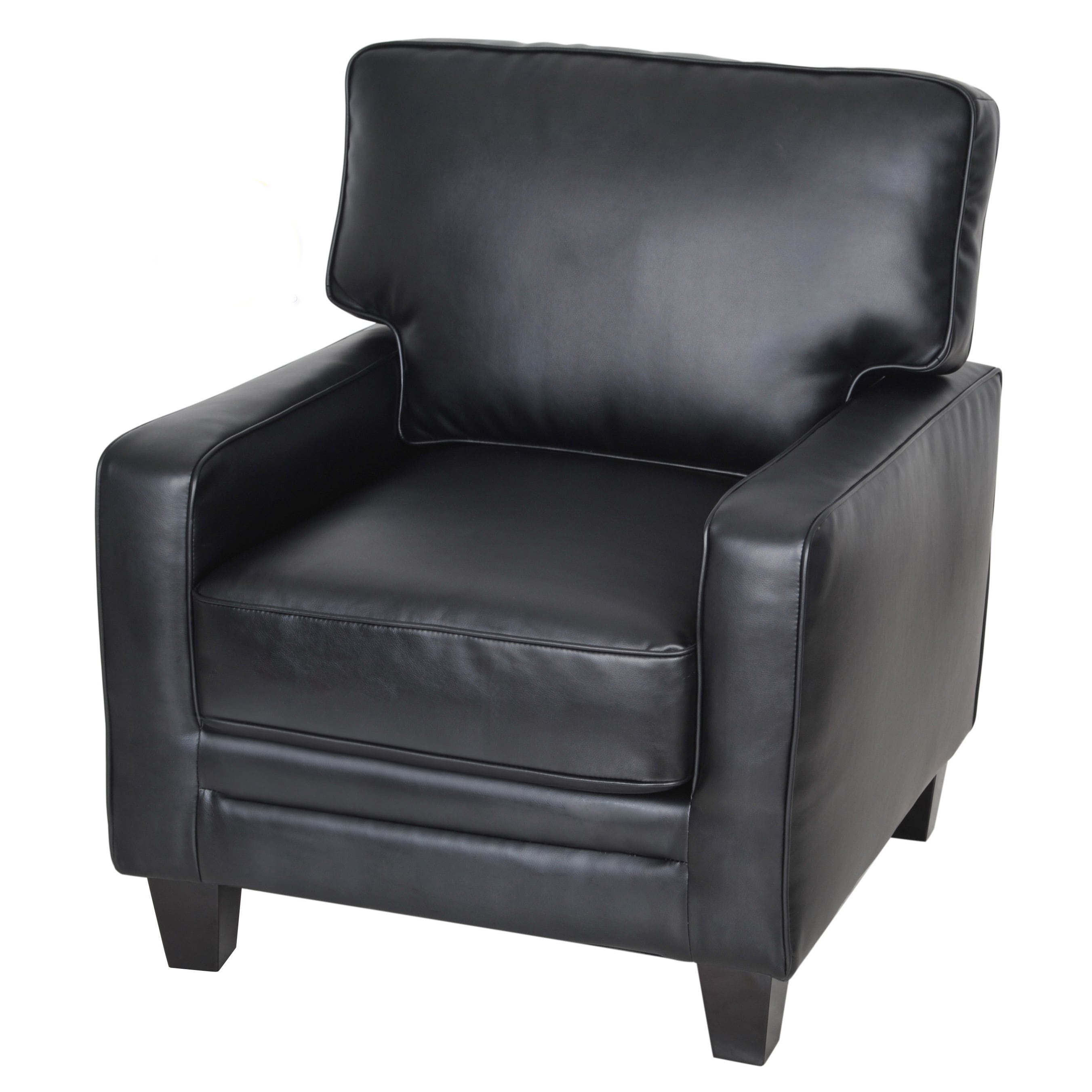 Serta Black Santa Rosa Track Arm Accent Chair