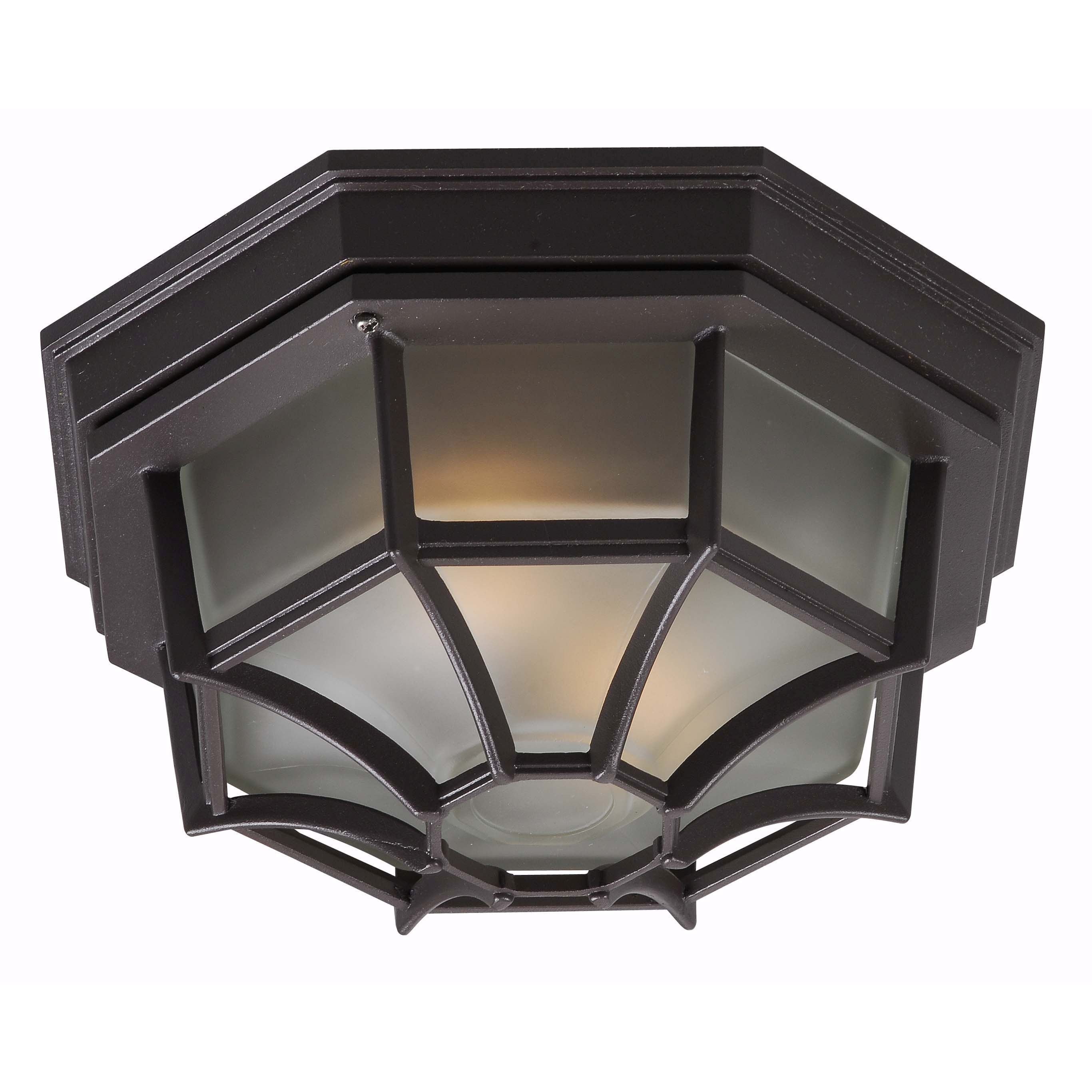 Durie 2 light Flush Mount Bronze Ceiling Light