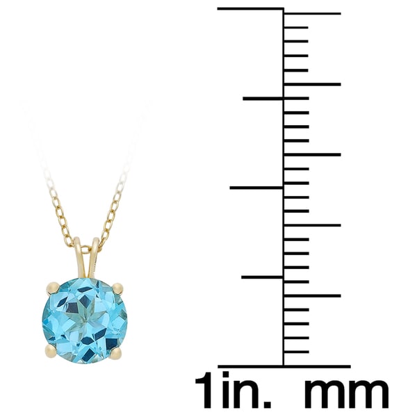 Dolce Giavonna Gold Over Silver Gemstone Birsthtone Necklace
