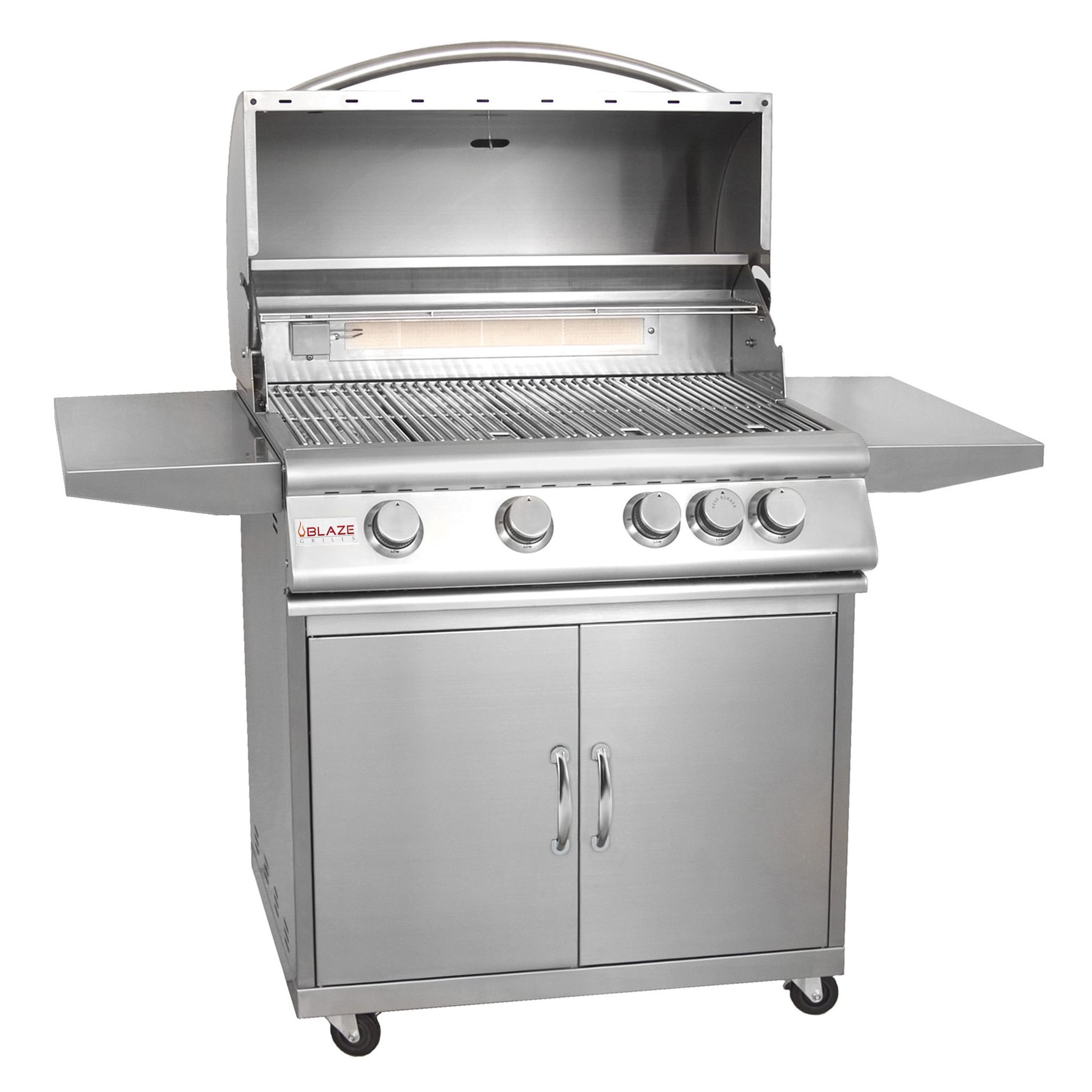 Blaze Stainless Steel 32 inch 4 burner Gas Grill With Cart