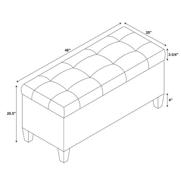 Copper Grove Rezina Fliptop Tufted Beige Shoe Storage Ottoman Bed